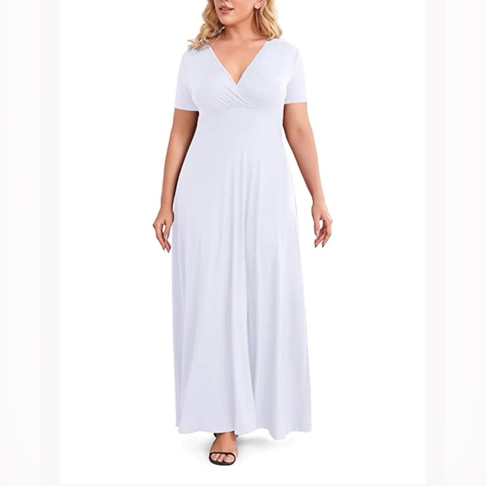 NWT POSESHE FLOOR LENGTH SOLID FORMAL MAXI DRESS,Sz 30